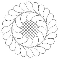 feather wreath w grid